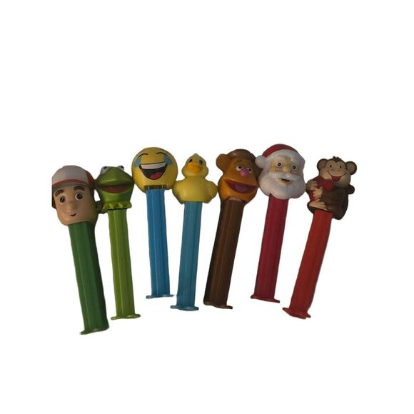 Other - Vintage PEZ Character Candy Dispensers Lot 7 Muppets Santa Boy Duck  Collectible
